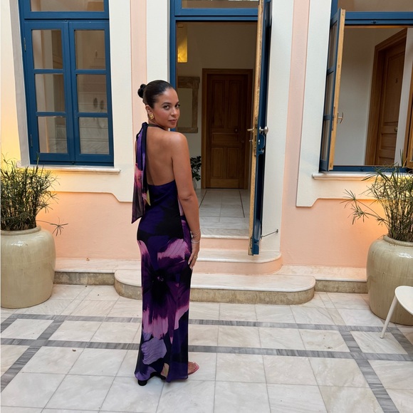 ASOS Floral Purple Maxi Dress - Picture 4 of 5